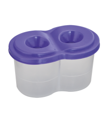 Pahar ne-vărsător dublu, violet, ZiBi